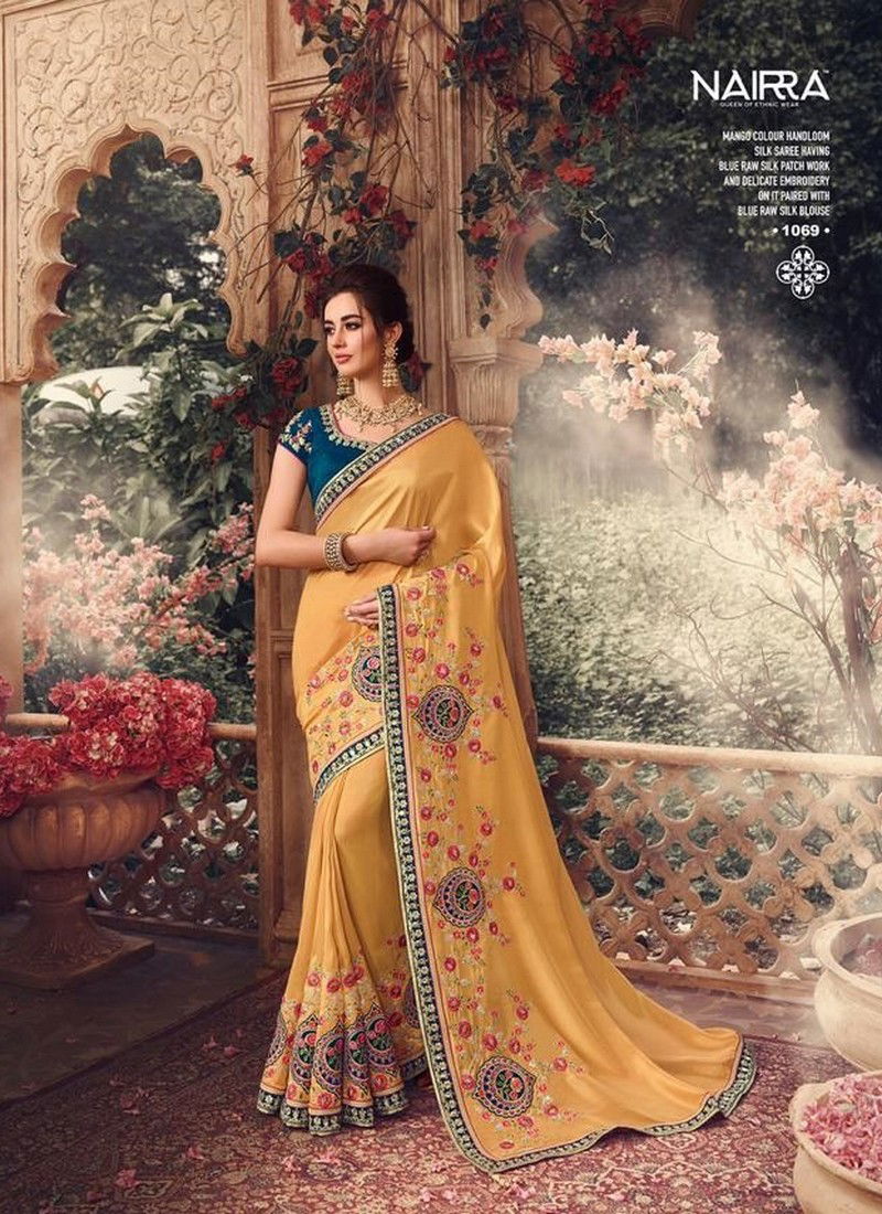 NAKKASHI KATHIKA Latest Fancy Designer Festive And Wedding Wear Stylish Heavy Embroidery Work Silk Saree Collection